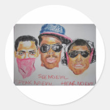 SpkSeeHear_ja.jpg Round Stickers