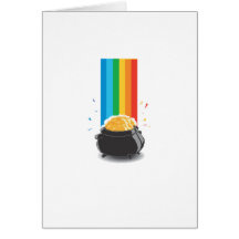 "Splashing Pot O' Gold" St. Patrick's Day design Greeting Card