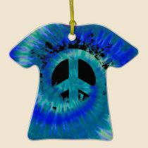 Splat Peace ornaments