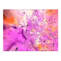 Splatter Post Card