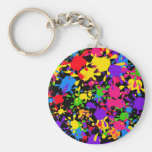 Splatter Wallpaper Key Chain
