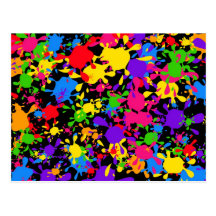 Splatter Wallpaper Post Cards