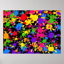 Splatter Wallpaper Posters