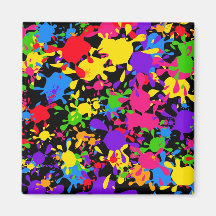 Splatter Wallpaper Refrigerator Magnets