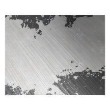 Splattered Urban Brushed Steel Photo Art