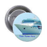 Splendid Cruise Ship Name Badge Pinback Button