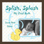 Splish Splash Ducky Scrapbook Page posters