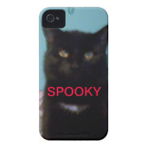 Spooky Black Cat Case-Mate iPhone 4 Case