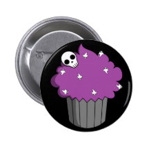 Spooky Cupcake Pinback Buttons