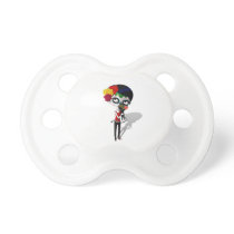 Spooky Dia de Los Muertos Girl pacifiers