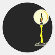 Spooky Halloween Candle Sticker