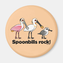 Spoonbills Rock! Refrigerator Magnets