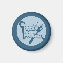 Spooning leads to forking magnets