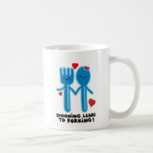 SPOONING LEADS TO FORKING MUG
