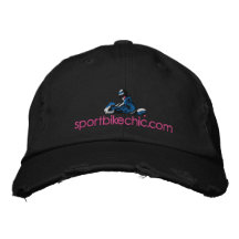 Sportbikechic.com hat embroidered hat