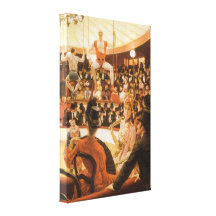 Sporting Ladies (or Circus Lover) by James Tissot Stretched Canvas Print