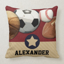 Sports All-Star Custom Name Pillow
