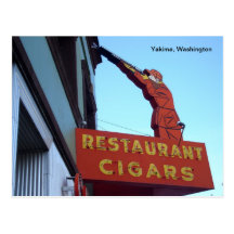 Sports Centre Sign- Yakima, Washington Post Card
