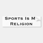 Sports Religion Bumper Sticker
