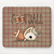 Sports Theme Football Helmet Fun Mousepad