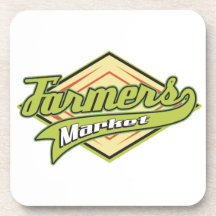 Sporty Farmers Market Beverage Coasters