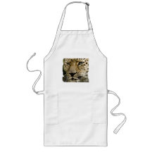 Spotted Leopard Long Apron