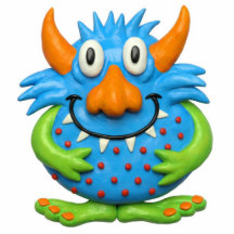 Spotted Yellow Monster Photo Cut Outs