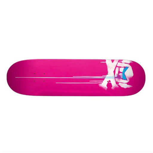 Spray Swede Drips - Magenta / Cyan Custom Skateboard