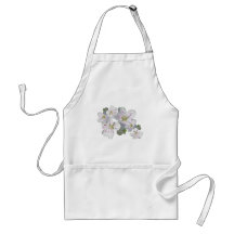 Spring Beauty Wildflower Coordinating Items Apron