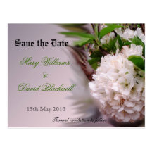 Spring Bloom Save the Date  postcard - customised