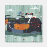Spring Buffalo Refrigerator Magnet