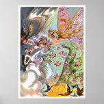 Spring Butterfly Fairy Poster Print
