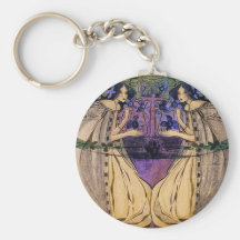 Spring by Frances Macdonald Keychains