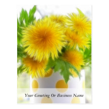 Spring Dandelion Bouquet Postcard
