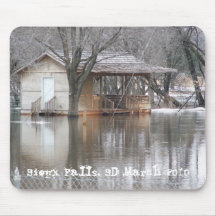 "Spring Flood" Sioux Falls, SD March 2010 Mouse Pads