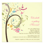 Spring Floral Tree Bridal Shower Invitation
