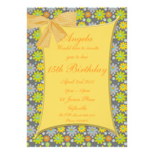 Spring Flower Party Invitation