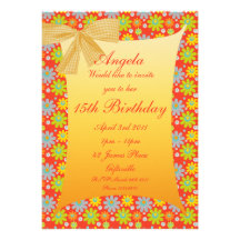 Spring Flower Party Invitation 3