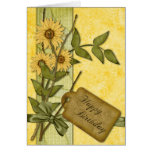 Spring Flowers Birthday Card