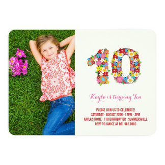 10th birthday invitation