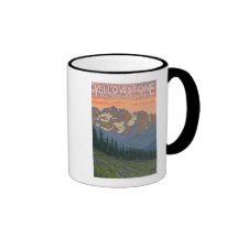Spring Flowers - Yellowstone National Park Coffee Mugs