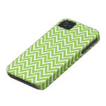 Spring green whimsical zigzag chevron pattern iPhone 4 cover