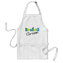 Spring Groom T-shirts and Gifts Apron