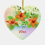 Spring Lilies First Christmas Ornament