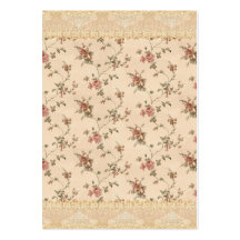 spring romance victorian rose pattern business cards