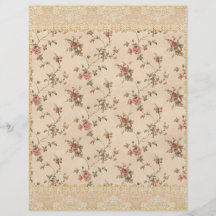 spring romance victorian rose pattern personalised flyer
