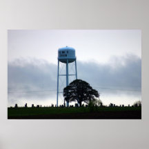 Spring storm in rural northeast Kansas.  Poster