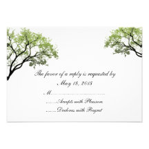 Spring Trees RSVP Cards