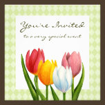 Spring Tulips Invitation invitations