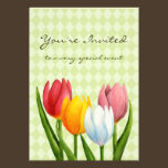 Spring Tulips Invitation invitations